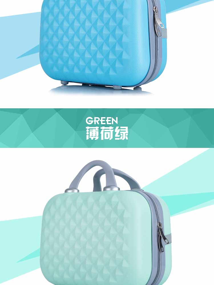 lv拉杆箱私訂多少錢 妝箱公LOGO可訂韓版行子女手提制箱14寸箱包包李箱旅行可化主箱 lv拉杆箱真