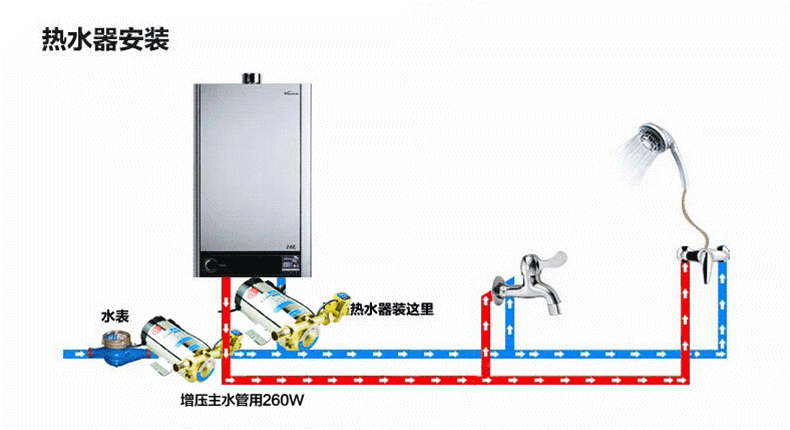 超先家用全自动增压泵热水器加压泵静音不锈钢自来水管道增压水泵