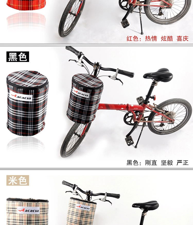 Panier pour vélo ACACIA en toile - Ref 2265592 Image 12