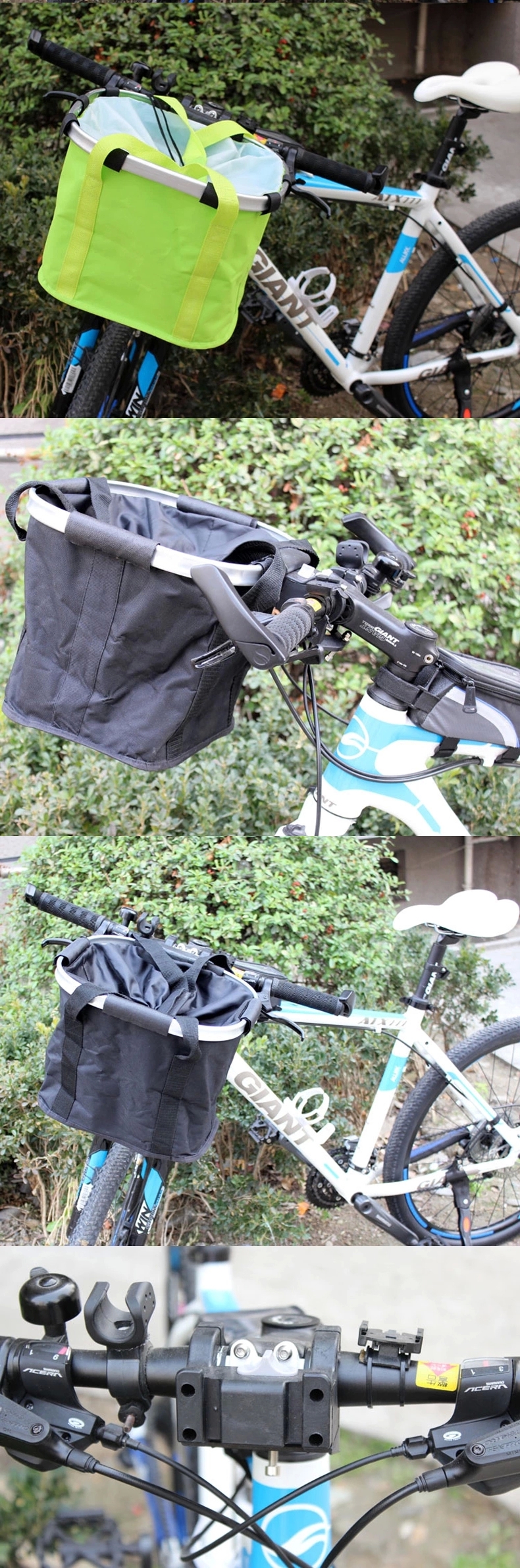 Panier pour vélo en toile - Ref 2264648 Image 9
