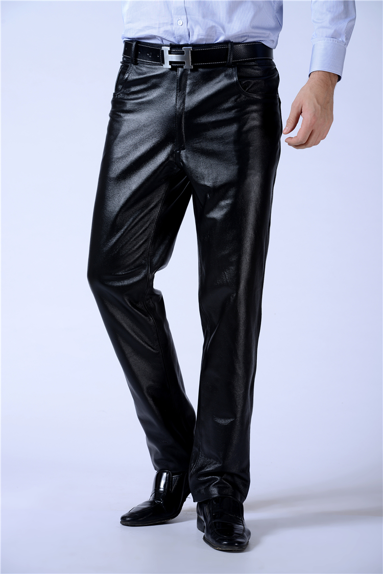Pantalon cuir homme droit pour hiver - Ref 1491284 Image 21