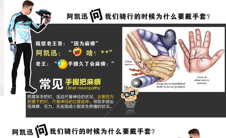 Gants pour vélo mixte - Ref 2240494 Image 4