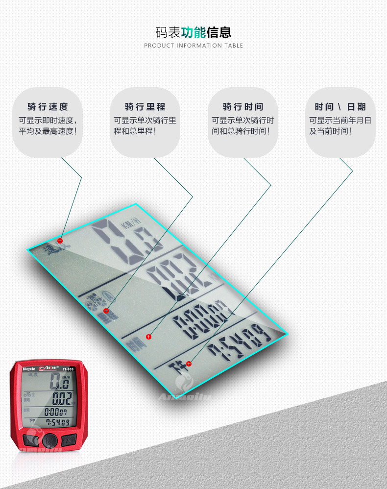 Compteur de vélo BOGEER - Ref 2428722 Image 8