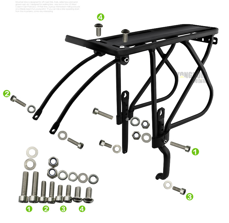 Porte-bagages pour vélo YONGRUIH - Ref 2410317 Image 37