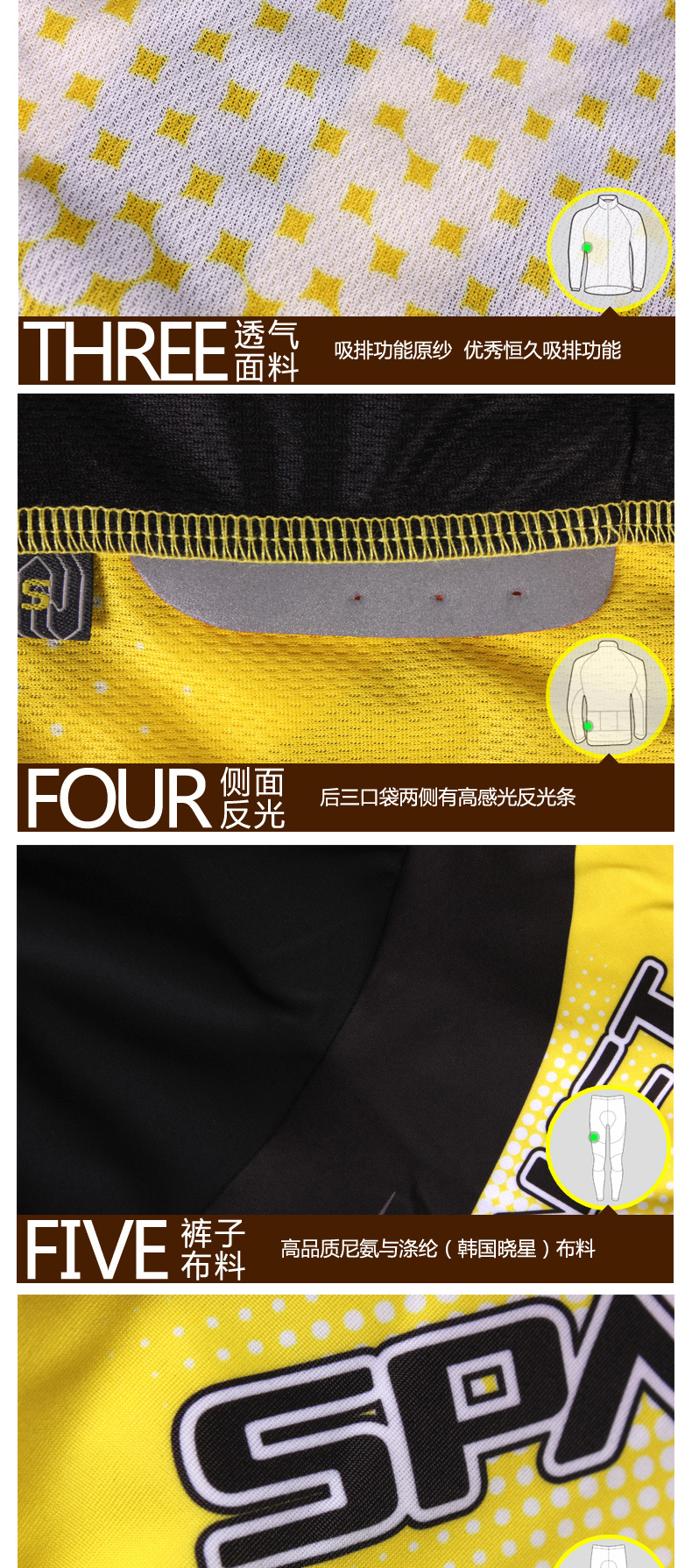 Tenue de cyclisme mixte SPAKCT - Ref 2211332 Image 12