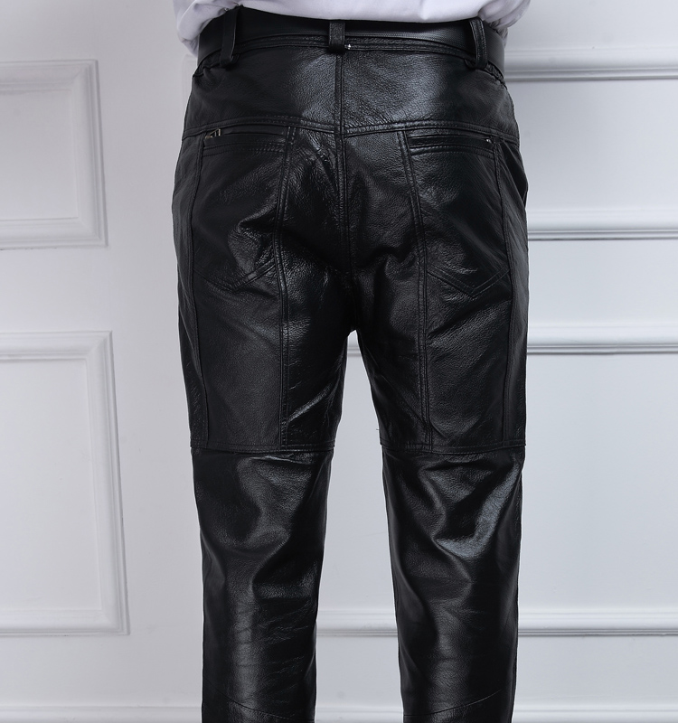 Pantalon cuir homme droit pour hiver - Ref 1491142 Image 54