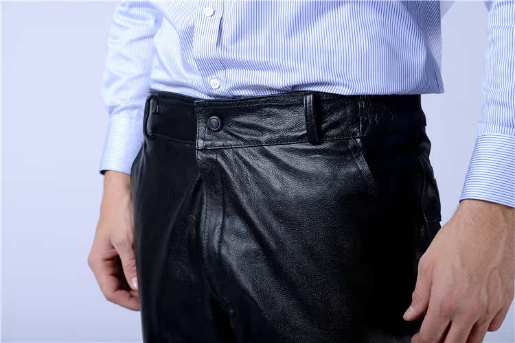 Pantalon cuir homme droit pour hiver - Ref 1491284 Image 18