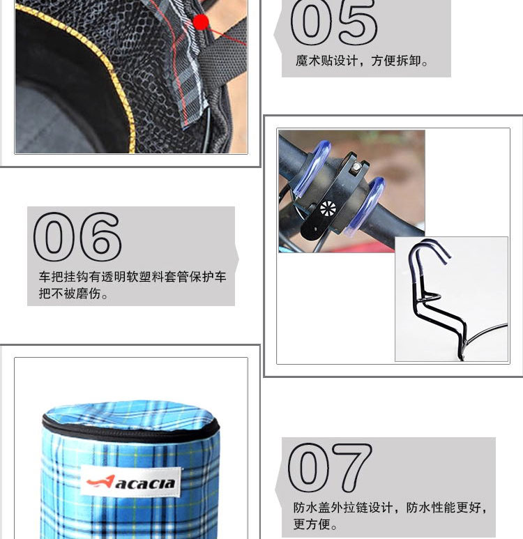 Panier pour vélo ACACIA en toile - Ref 2265592 Image 19