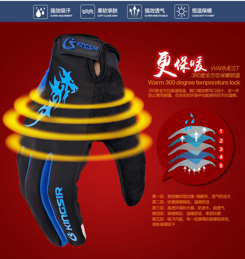 Gants de cyclisme mixte - Ref 2242672 Image 10