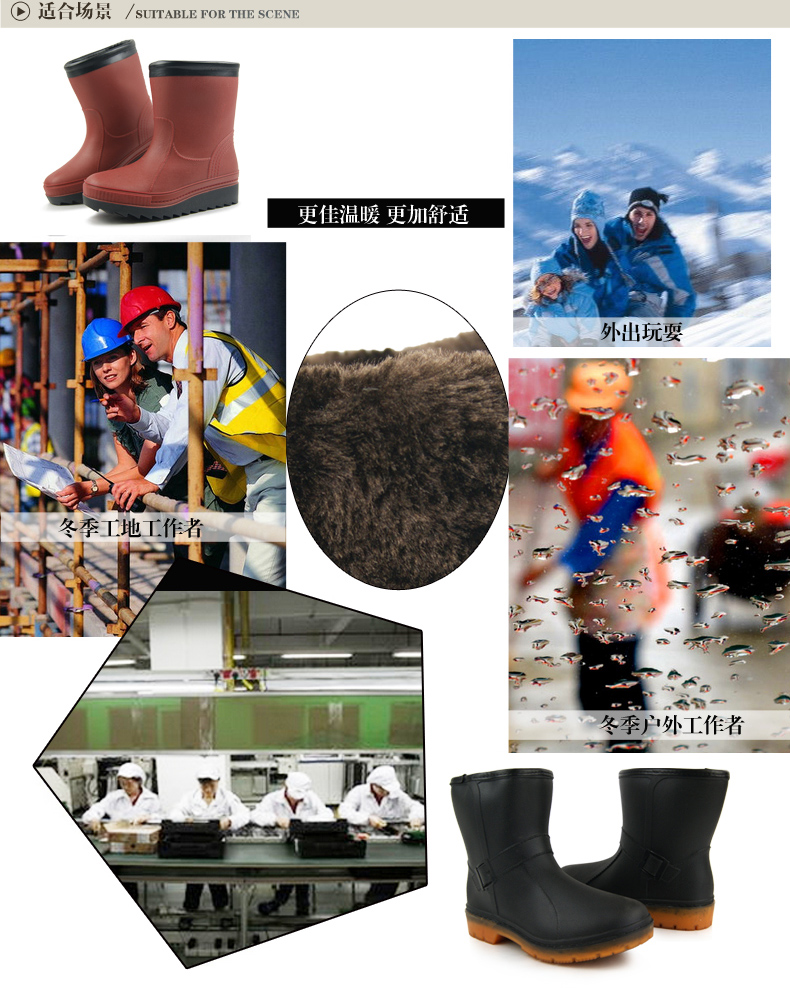 Chaussures - bottes caoutchouc homme pour hiver - semelle tendon - Ref 961756 Image 23