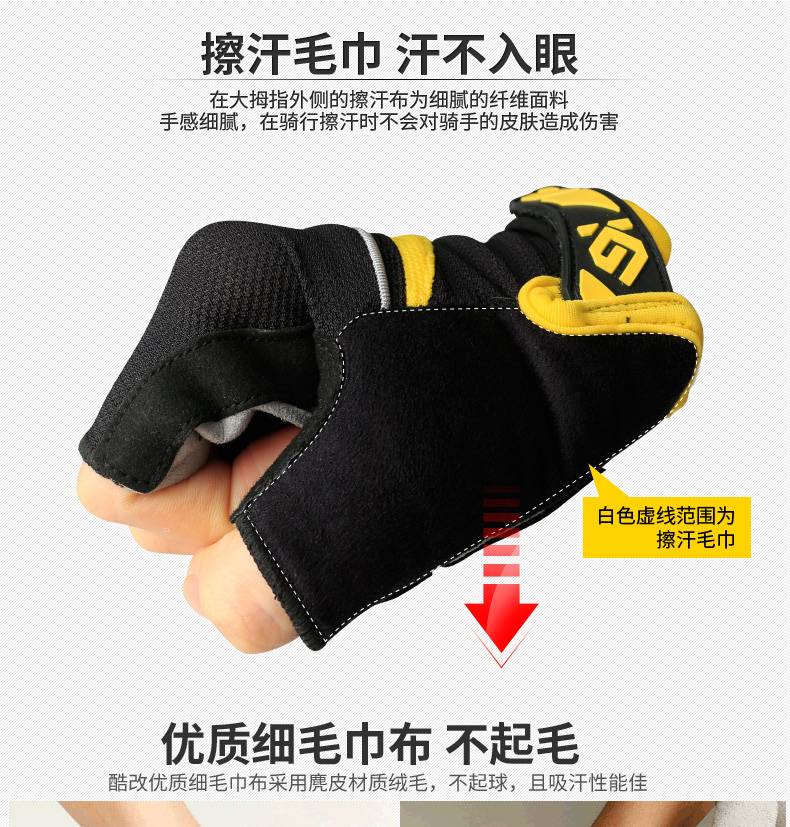 Gants pour vélo mixte COOLCHANGE - Ref 2242474 Image 16