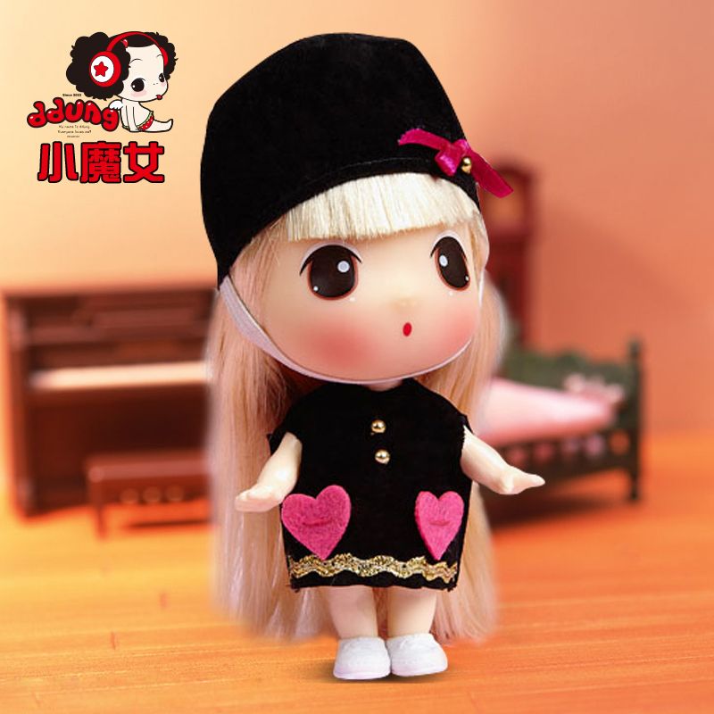韩国迷糊娃娃冬已迷你可爱洋娃娃礼盒装送女生创意挂件女生日礼物