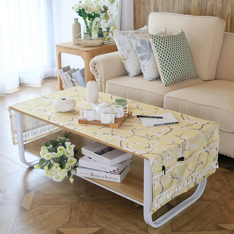中式日式田园现代简约清新风格茶几布长方形客厅桌布电视柜盖布