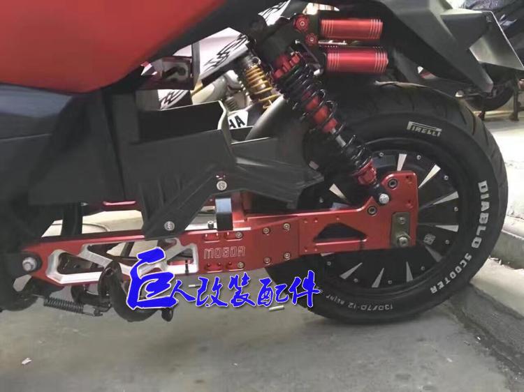 骠骑60电摩小龟福喜rsz战速改装可调后减震高度铝合金改装后平叉