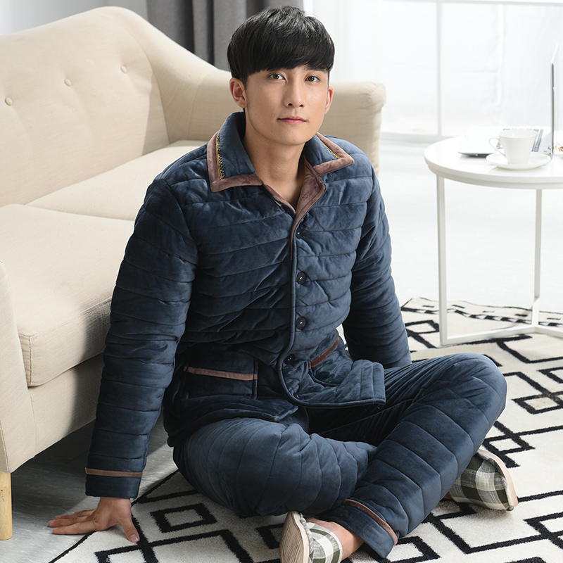 正品[睡衣 加厚 夹棉 男]厚睡衣男冬加厚夹棉评测 加厚睡衣女冬季夹棉图片_惠惠购物
