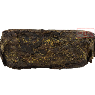 送茶刀茶漏 2010高品质野生原叶手筑金花茂盛茯砖茶500克湖南黑茶