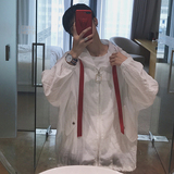 夏季防晒衣透气短款风衣青年超薄连帽披风外套韩版男士皮肤衣服潮