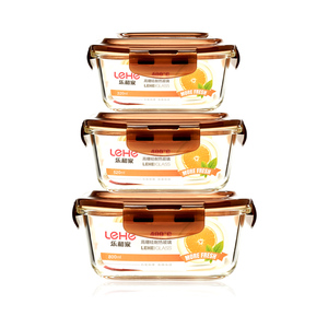 耐热玻璃饭盒便当盒套装