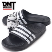 G15890 拖鞋 Adidas 黑白男女情侣潮流运动澡堂拖鞋 阿迪达斯 DMT