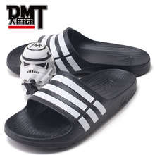 G15890 拖鞋 Adidas 黑白男女情侣潮流运动澡堂拖鞋 阿迪达斯 DMT