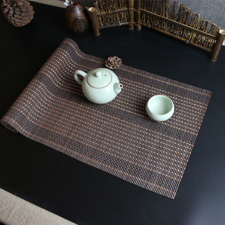 竹席茶帘/蕨菜藤草芦苇茶帘/隔热垫/各类茶帘席批发茶道配件