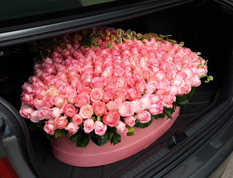 求婚表白求爱鲜花365朵红玫瑰花束送女友生日上海鲜花