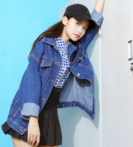 学生牛仔外套女