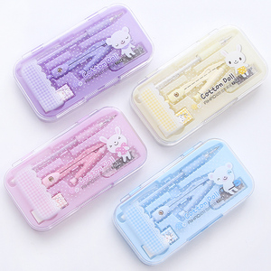  小清新糖果色绘图角器8件套装