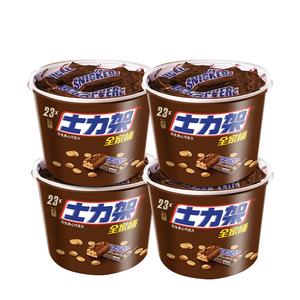 士力架花生夹心巧克力460g*4桶