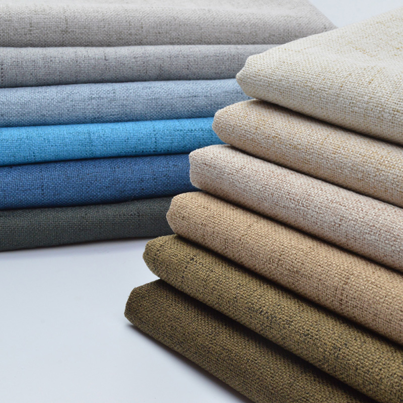 新款纯色棉麻沙发布料定制定做飘窗垫沙发垫布艺布套