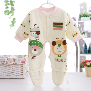 冬装薄棉婴幼儿连体衣