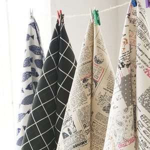 青花瓷棉麻桌布餐巾