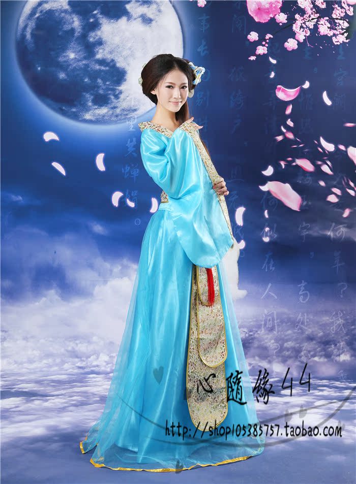 春季新款菩提雪印花慈航净绣花齐胸襦裙清新飘逸古装服装汉服日常