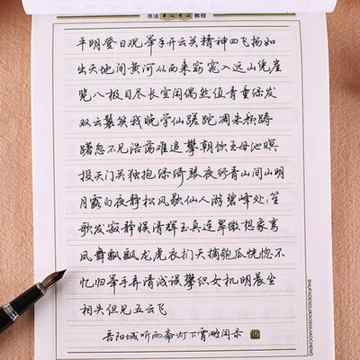 墨点字帖荆宵鹏行楷字帖钢笔字帖硬笔书法练习临摹字帖成人公务员初高