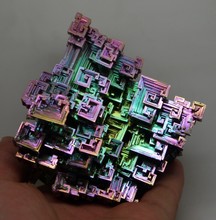 矿物收藏 高纯结晶铋 彩色金属晶体 金属铋 铋晶体1克单价