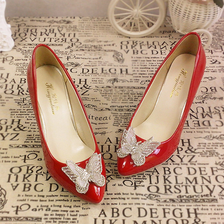 正品[水晶婚鞋]水晶婚鞋专卖店评测新娘鞋婚鞋