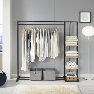 落地衣架收纳置物架