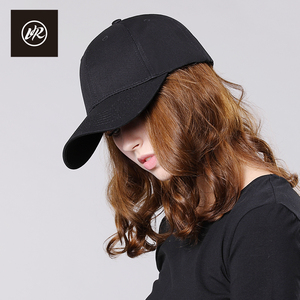 春夏纯黑色男女棒球帽