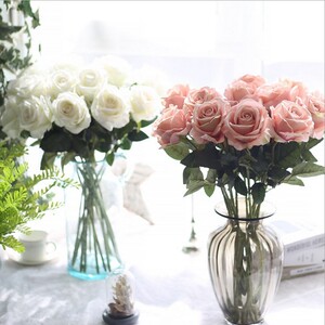 单支仿真玫瑰花假花套装