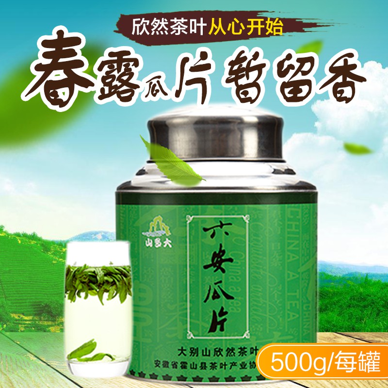安徽绿茶 雨前特级六安瓜片500g 茶农直销2016年新茶叶特产