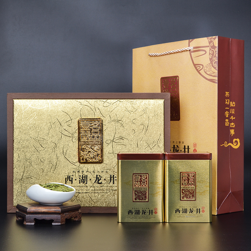 西湖龙井茶叶高档礼盒装 明前特级绿茶 2016新茶 茶农直销 送礼