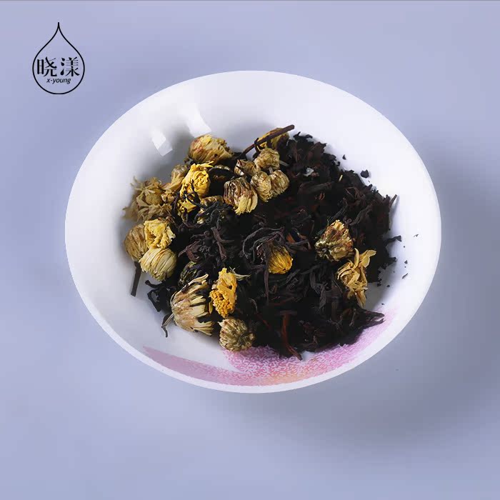 晓漾原创 老树菊普茶 胎菊王菊花普洱茶茶叶组合 三角茶包 袋泡茶