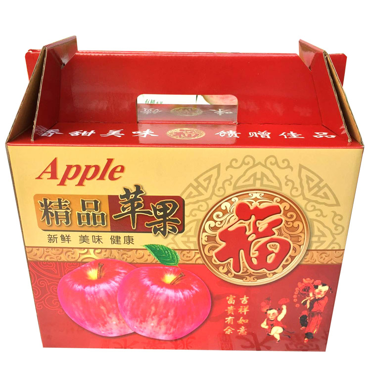 新款现货苹果包装盒10斤红富士礼盒纸箱新鲜水果礼品箱批发图片