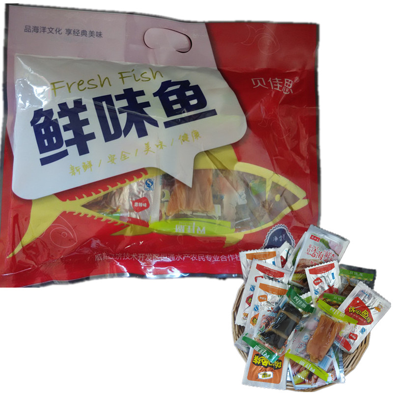 贝佳思威海特产海鲜送礼零食软烤真鳕鱼 即食独立包装 3盒包邮