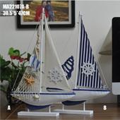 渔船木船海盗船帆船模型守镜刂泻7绺褙家居饰品贝壳帆船摆件仿真