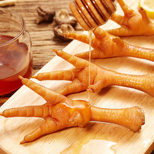 无穷烤鸡爪320g盒装16包 