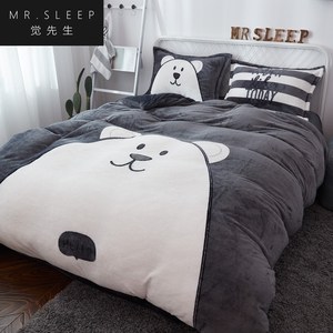 觉先生法兰绒四件套