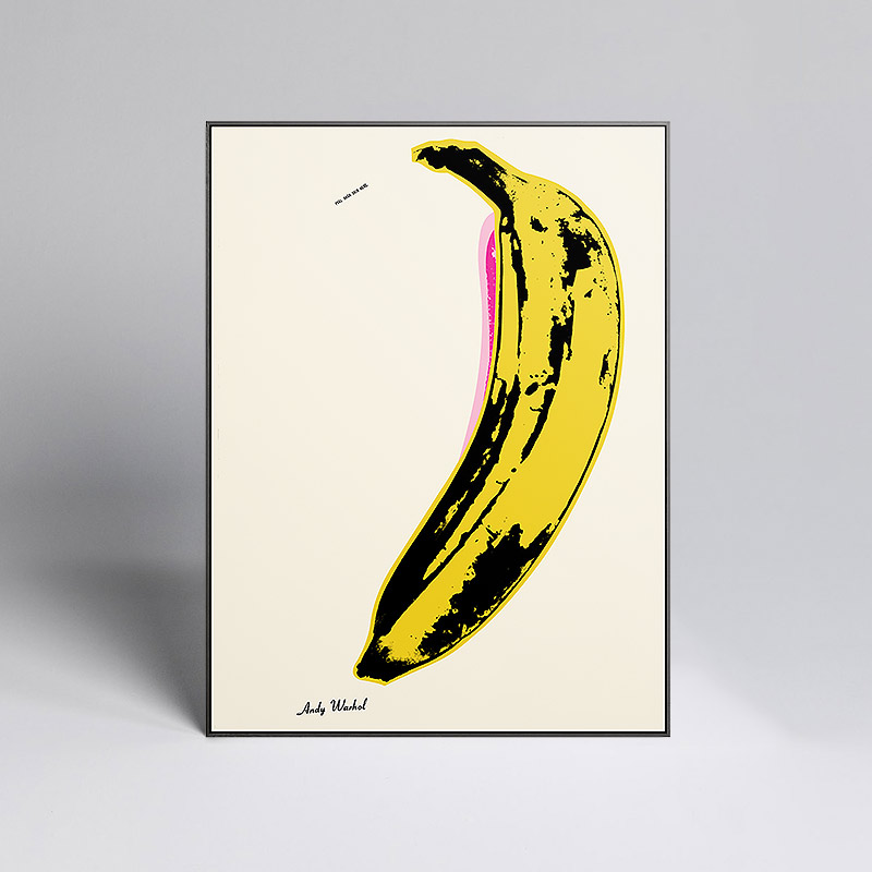 安迪.沃霍尔《banana》波普艺术装饰画工作室大幅壁画大香蕉挂画