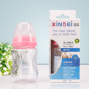 宽口径玻璃奶瓶防胀气150ml/220ML