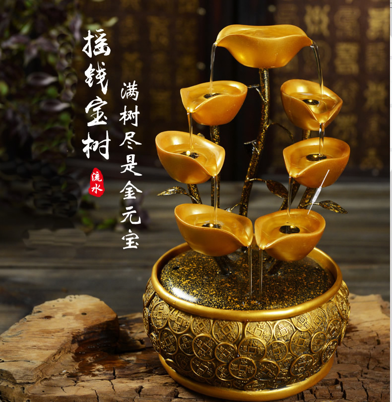 招财发财树摆件 客厅电视柜装饰工艺品公司店铺开店送礼开业礼品